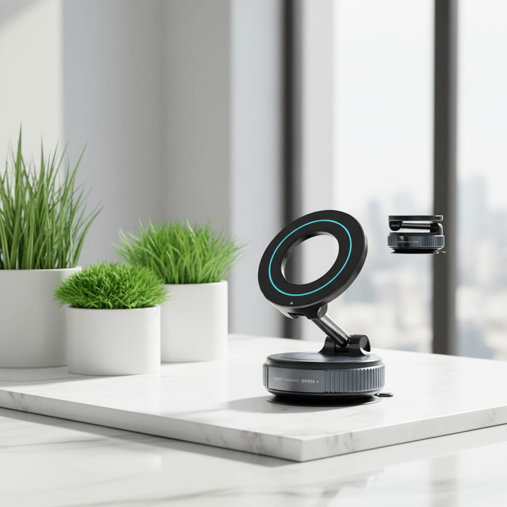 Vacuum Suction Magnetic Bracket
